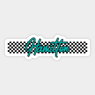 Race Flag Design - Lewis Hamilton Sticker